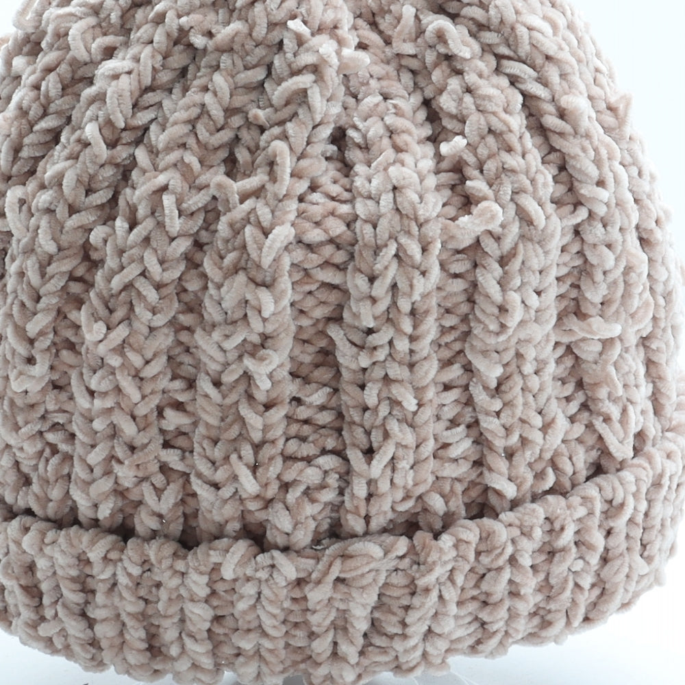 George Womens Pink Polyester Beanie One Size