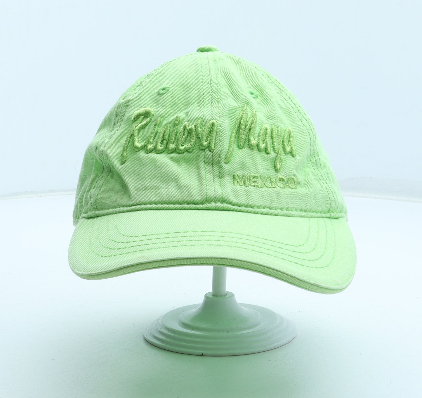 Sports & Caps Womens Green Polyester Snapback Size Adjustable - Rivera Maya Mexico