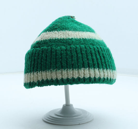 Preworn Mens Green Wool Beanie One Size
