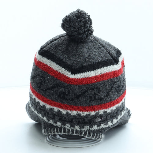 Preworn Mens Multicoloured Geometric Acrylic Winter Hat Size M
