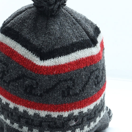 Preworn Mens Multicoloured Geometric Acrylic Winter Hat Size M