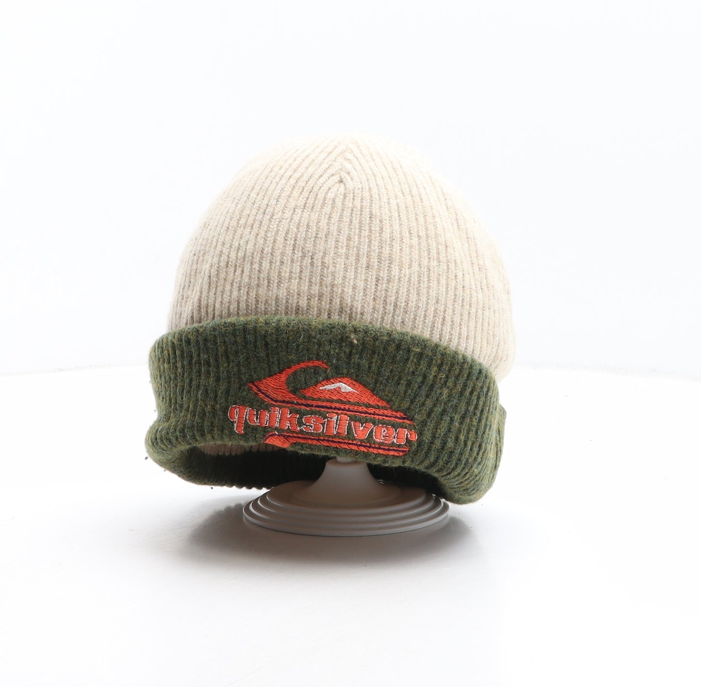 Quiksilver Mens Beige Acrylic Beanie One Size