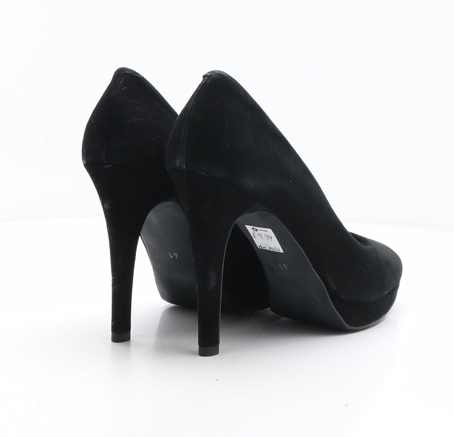 Jones Womens Black Synthetic Platform Heel UK