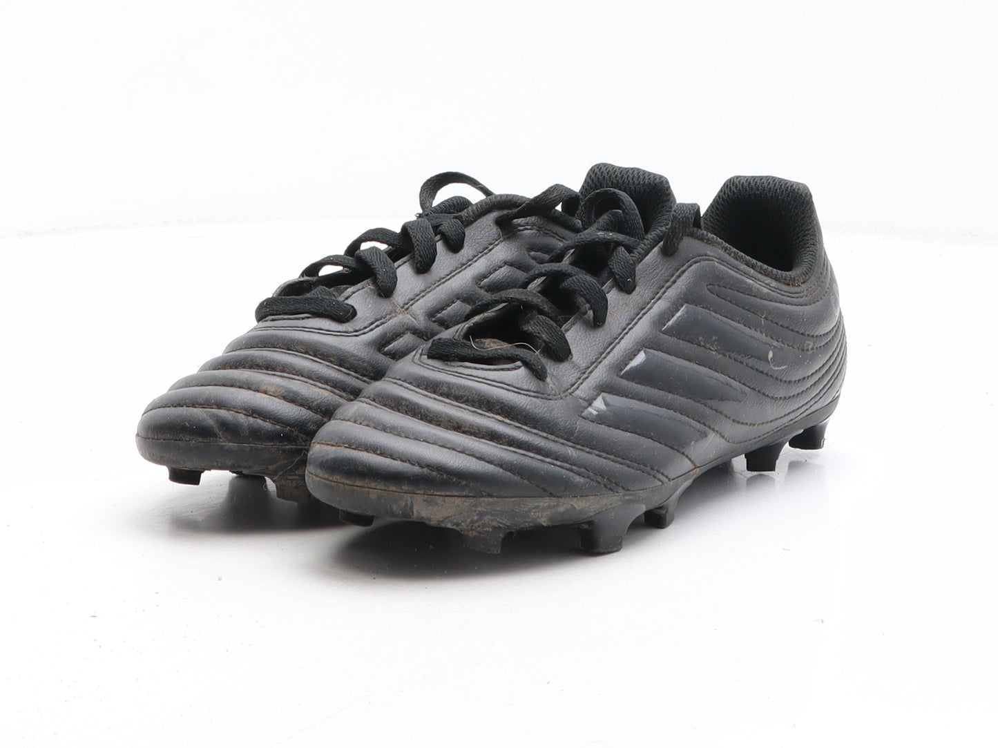 adidas Boys Black Synthetic Trainer UK 2