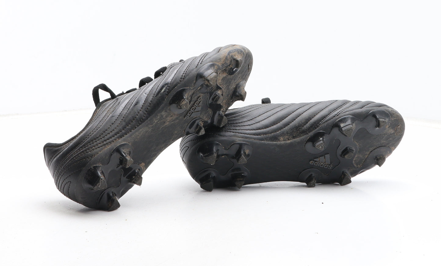 adidas Boys Black Synthetic Trainer UK 2