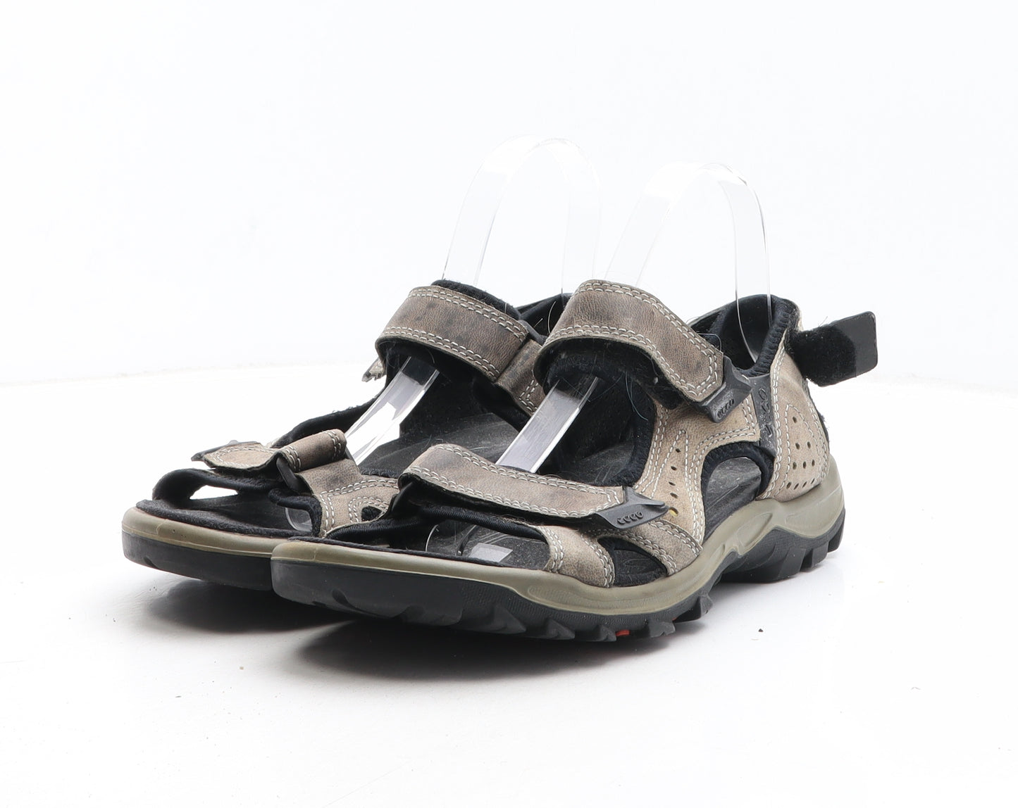 ECCO Mens Green Leather Slip On Sandal UK 7 41