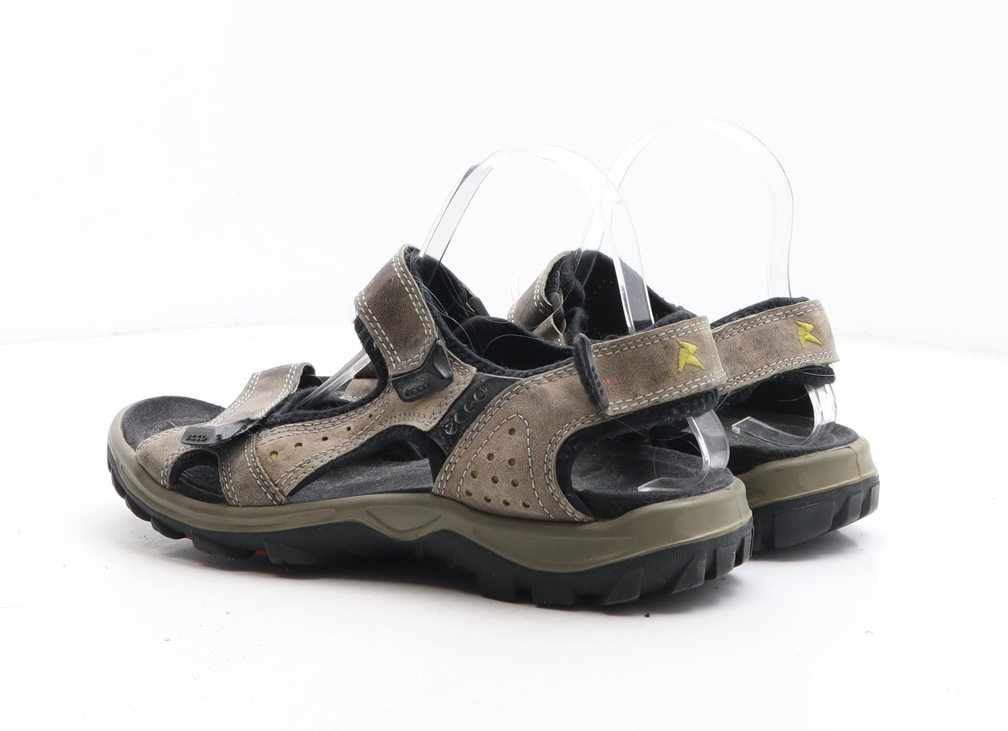 ECCO Mens Green Leather Slip On Sandal UK 7 41