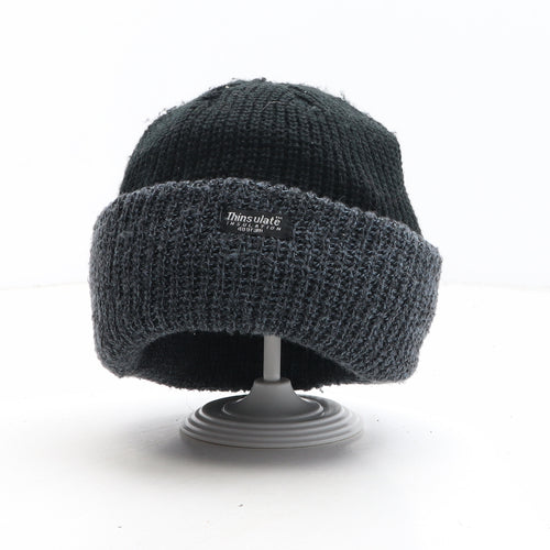 Thinsulate Mens Black Acrylic Beanie One Size