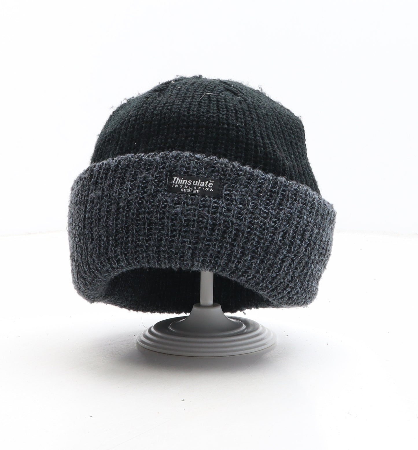 Thinsulate Mens Black Acrylic Beanie One Size