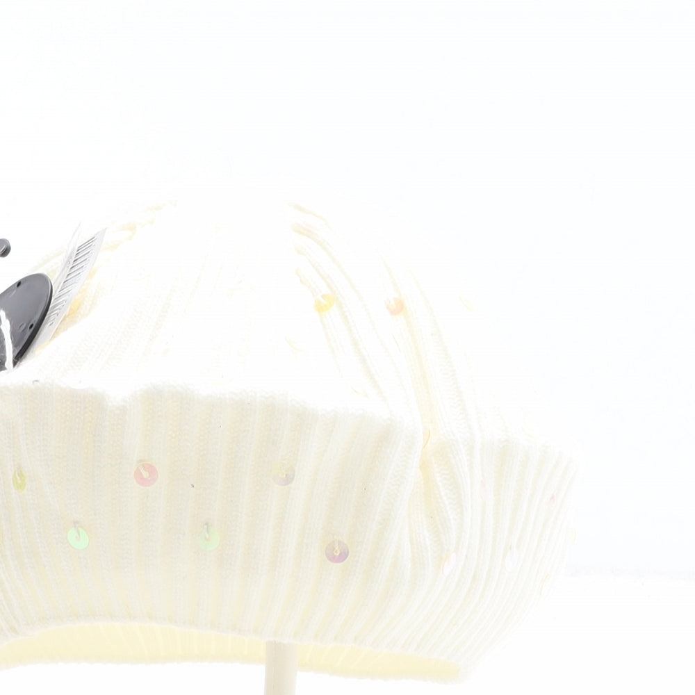 Matalan Womens Beige Acrylic Beanie One Size