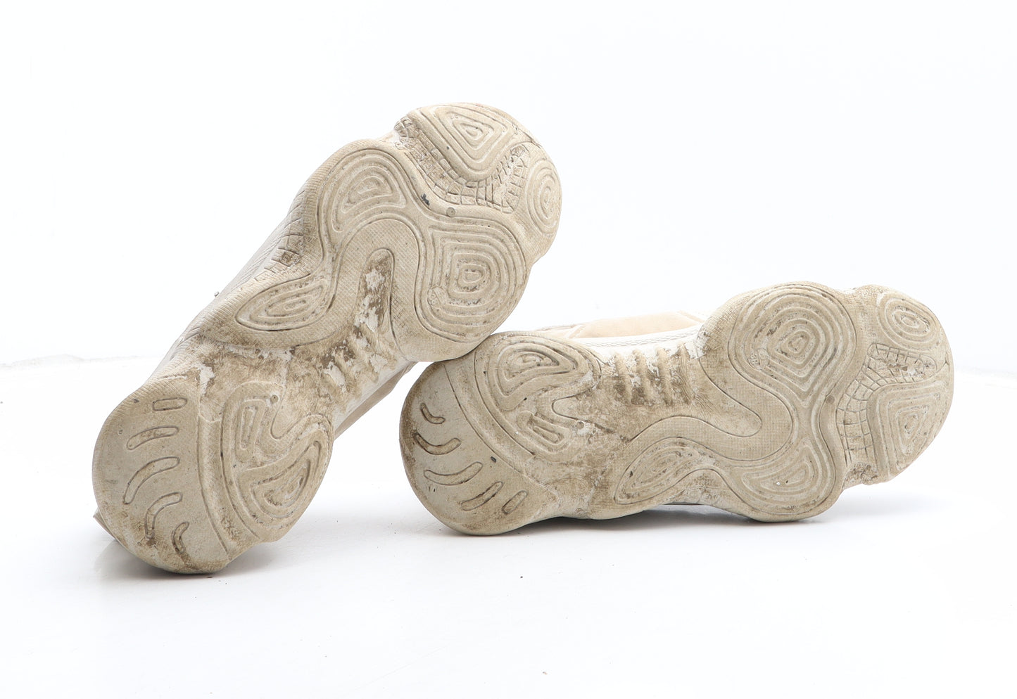 PRETTYLITTLETHING Womens Beige Synthetic Trainer UK