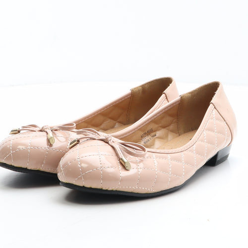 Sole Diva Womens Pink Synthetic Ballet Casual UK