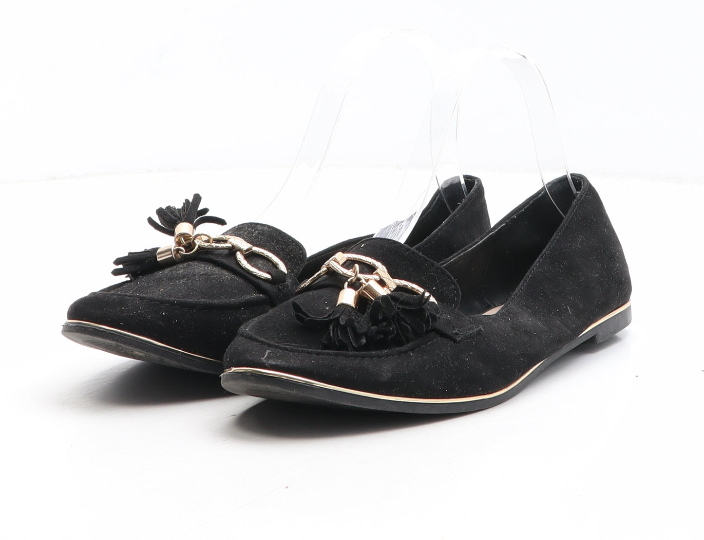 Primark Womens Black Synthetic Loafer Casual UK