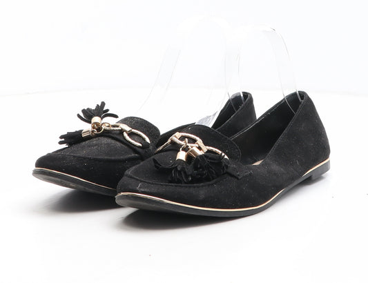 Primark Womens Black Synthetic Loafer Casual UK