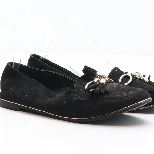 Primark Womens Black Synthetic Loafer Casual UK
