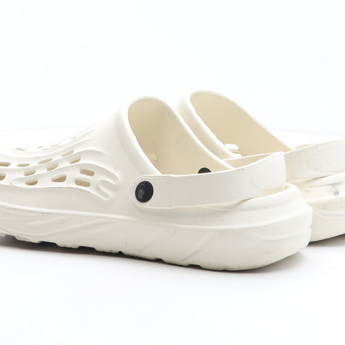 Preworn Mens Beige Synthetic Slip On Sandal UK 12