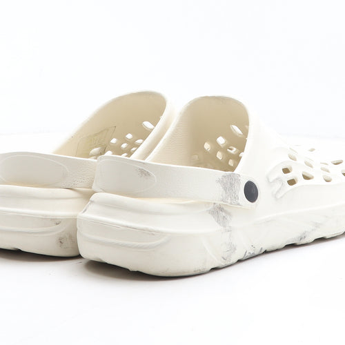 Preworn Mens Beige Synthetic Slip On Sandal UK 12