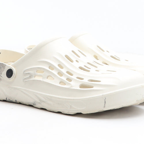 Preworn Mens Beige Synthetic Slip On Sandal UK 12