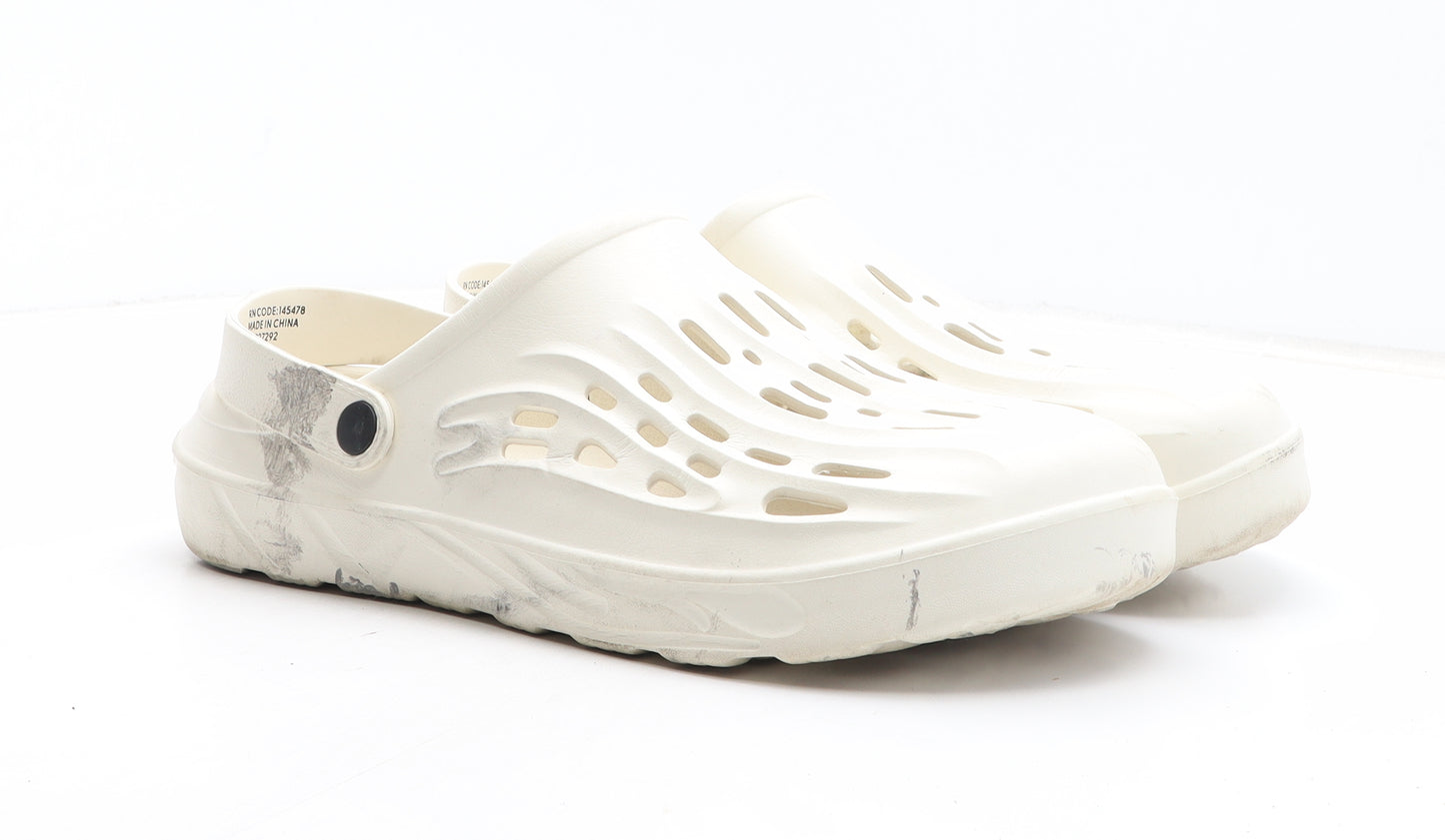 Preworn Mens Beige Synthetic Slip On Sandal UK 12