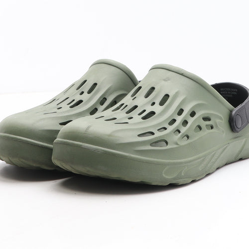 Preworn Mens Green Synthetic Slip On Sandal UK 12