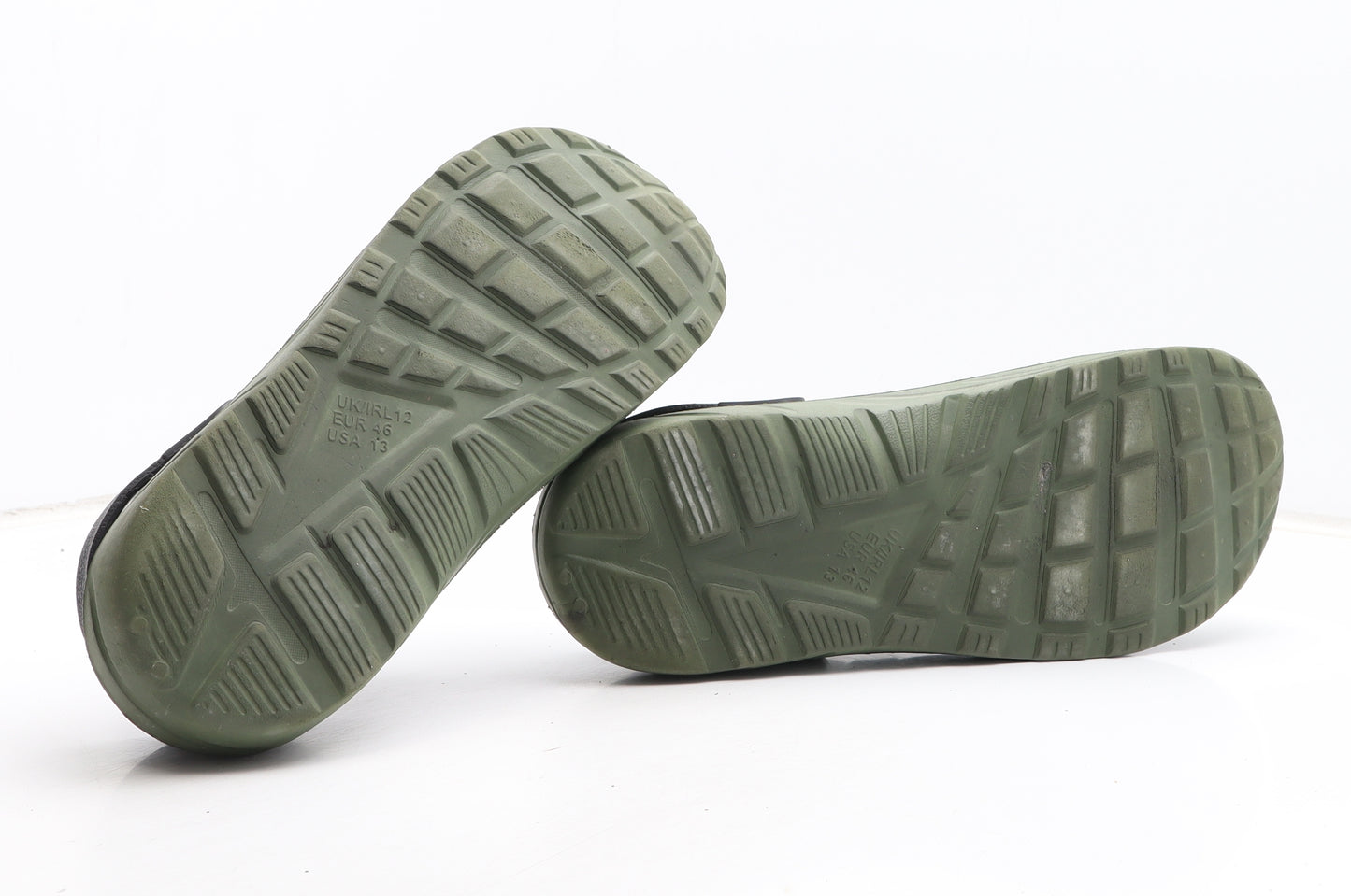 Preworn Mens Green Synthetic Slip On Sandal UK 12