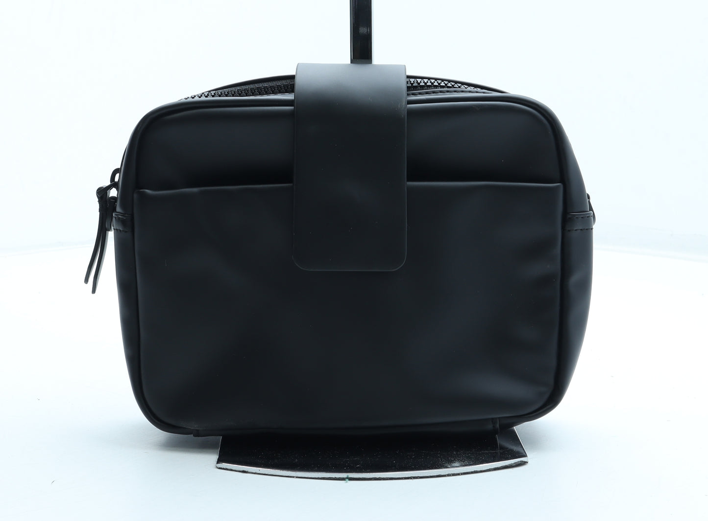Oliver Bonas Mens Black Polyurethane Gym Bag Size Small