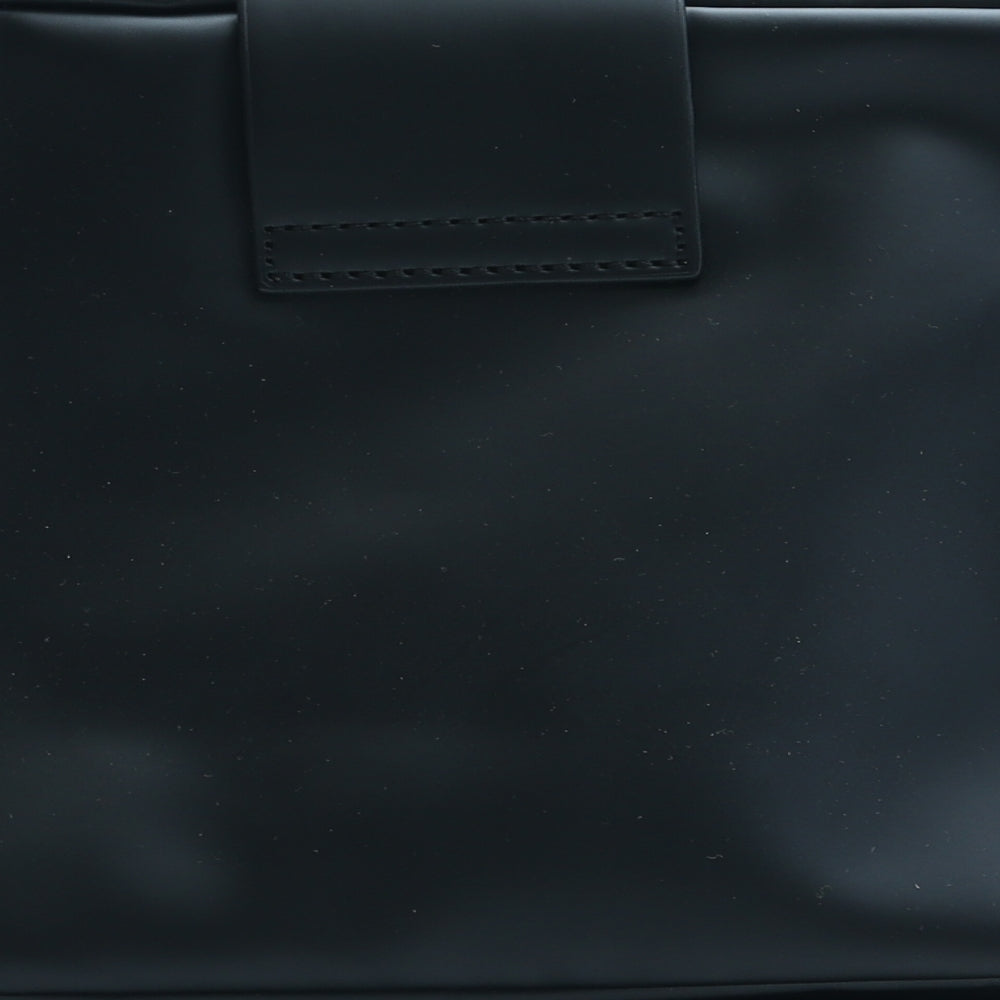 Oliver Bonas Mens Black Polyurethane Gym Bag Size Small