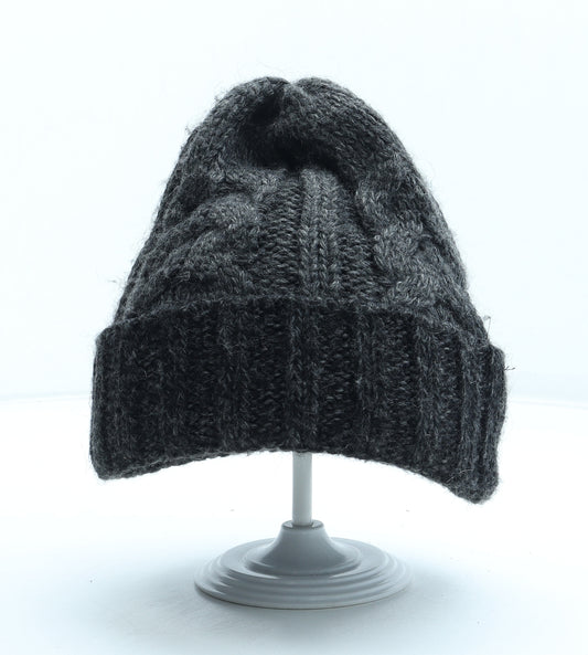 Preworn Womens Grey Acrylic Beanie One Size