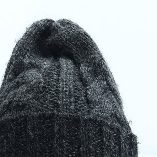 Preworn Womens Grey Acrylic Beanie One Size