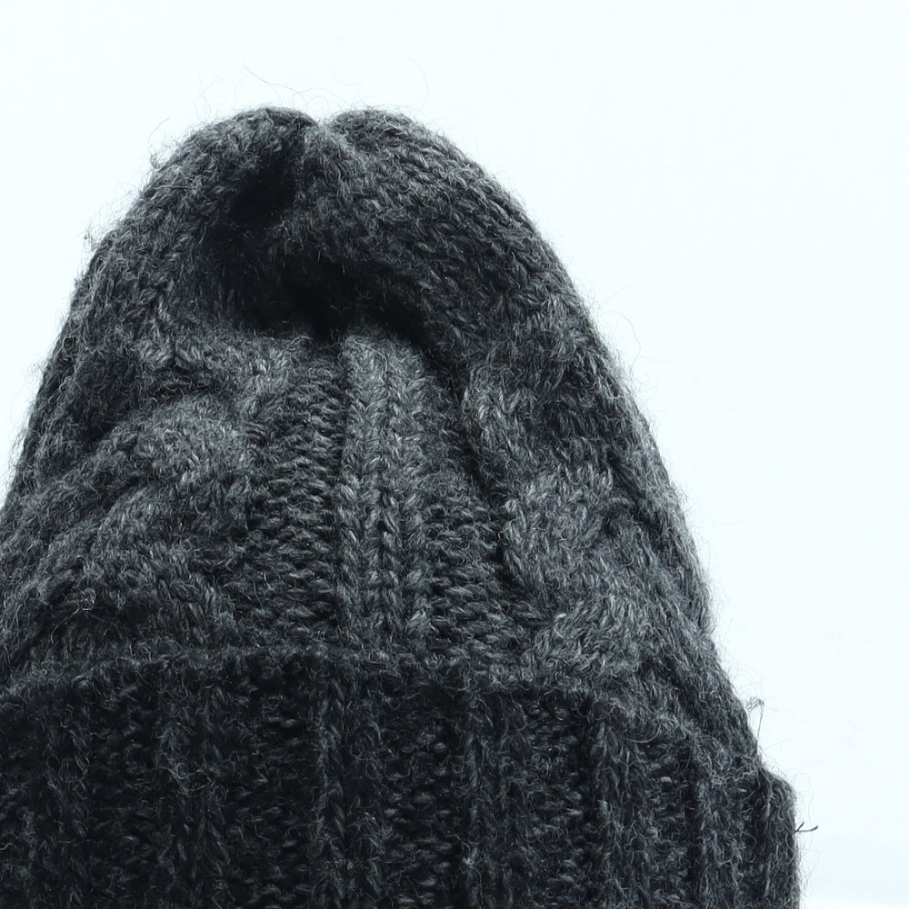 Preworn Womens Grey Acrylic Beanie One Size