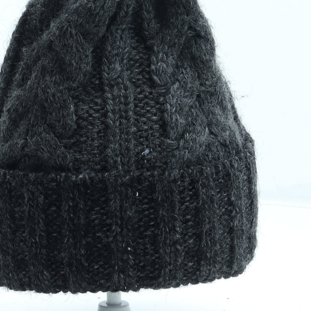 Preworn Womens Grey Acrylic Beanie One Size