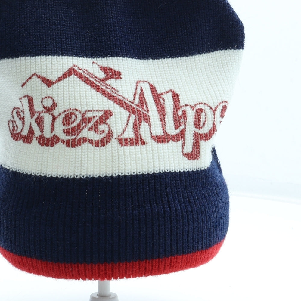 Skiez Alpes Mens Multicoloured Acrylic Beanie One Size