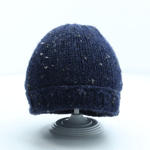 Preworn Mens Blue Acrylic Beanie One Size