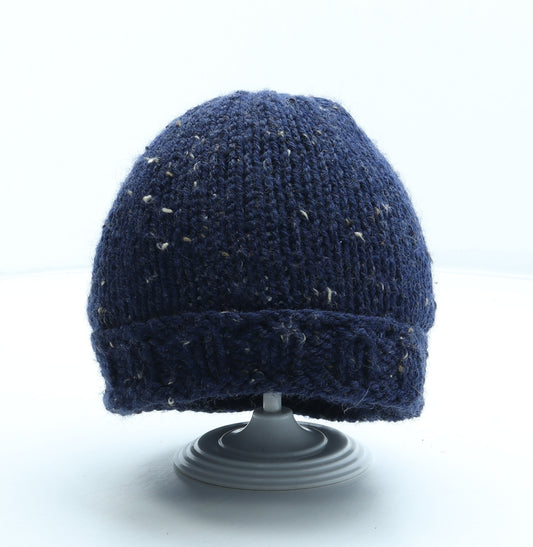 Preworn Mens Blue Acrylic Beanie One Size