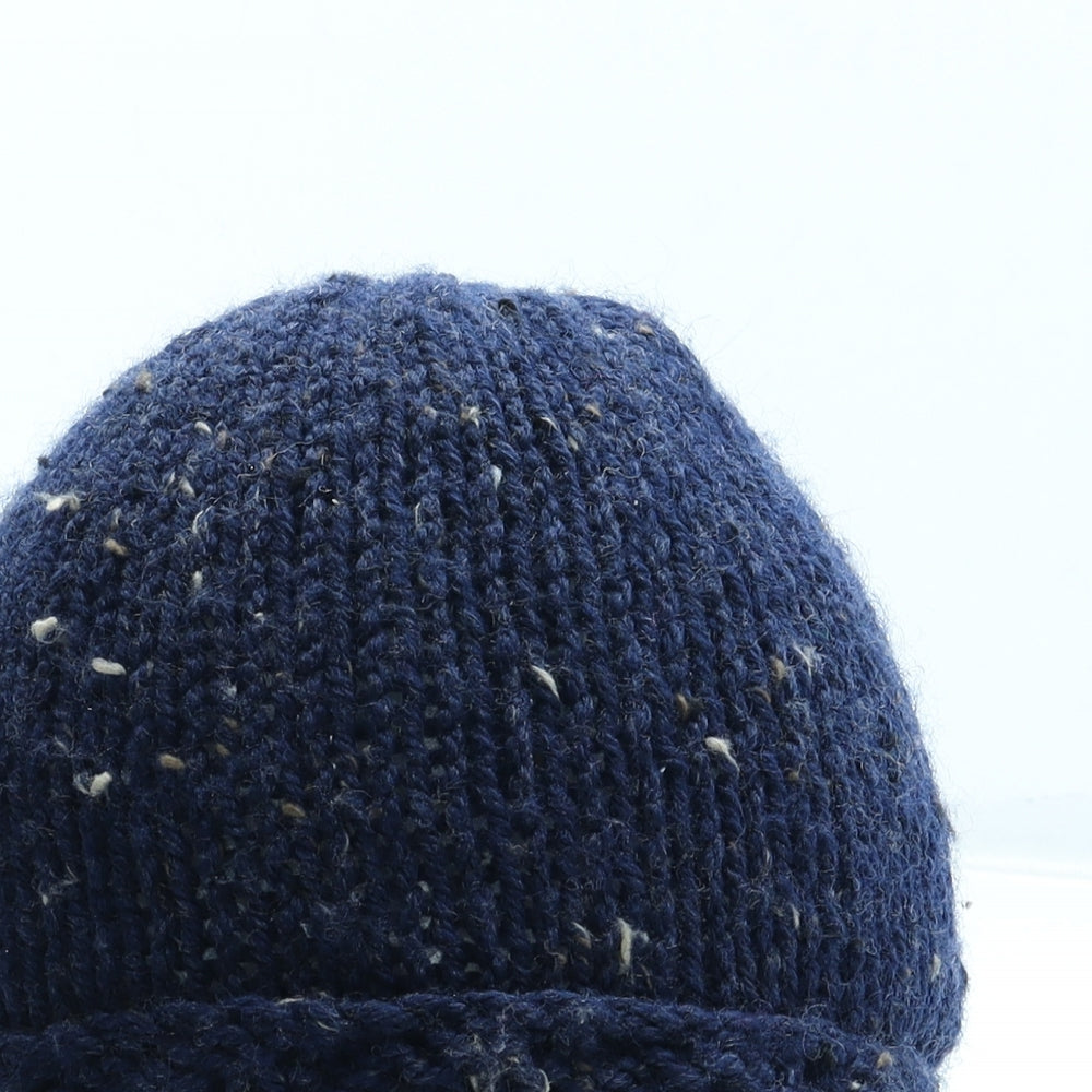 Preworn Mens Blue Acrylic Beanie One Size