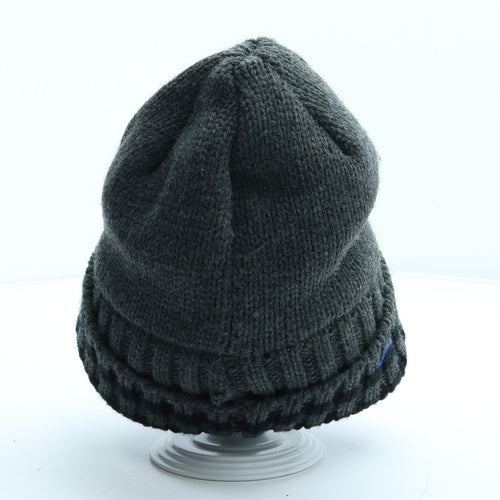 Maine Mens Grey Acrylic Beanie One Size