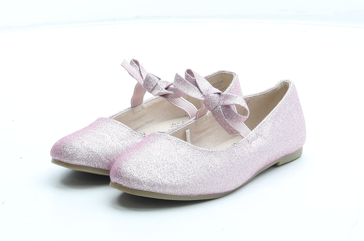 Accessorize Girls Pink Polyurethane Ballet Flat UK 9 26