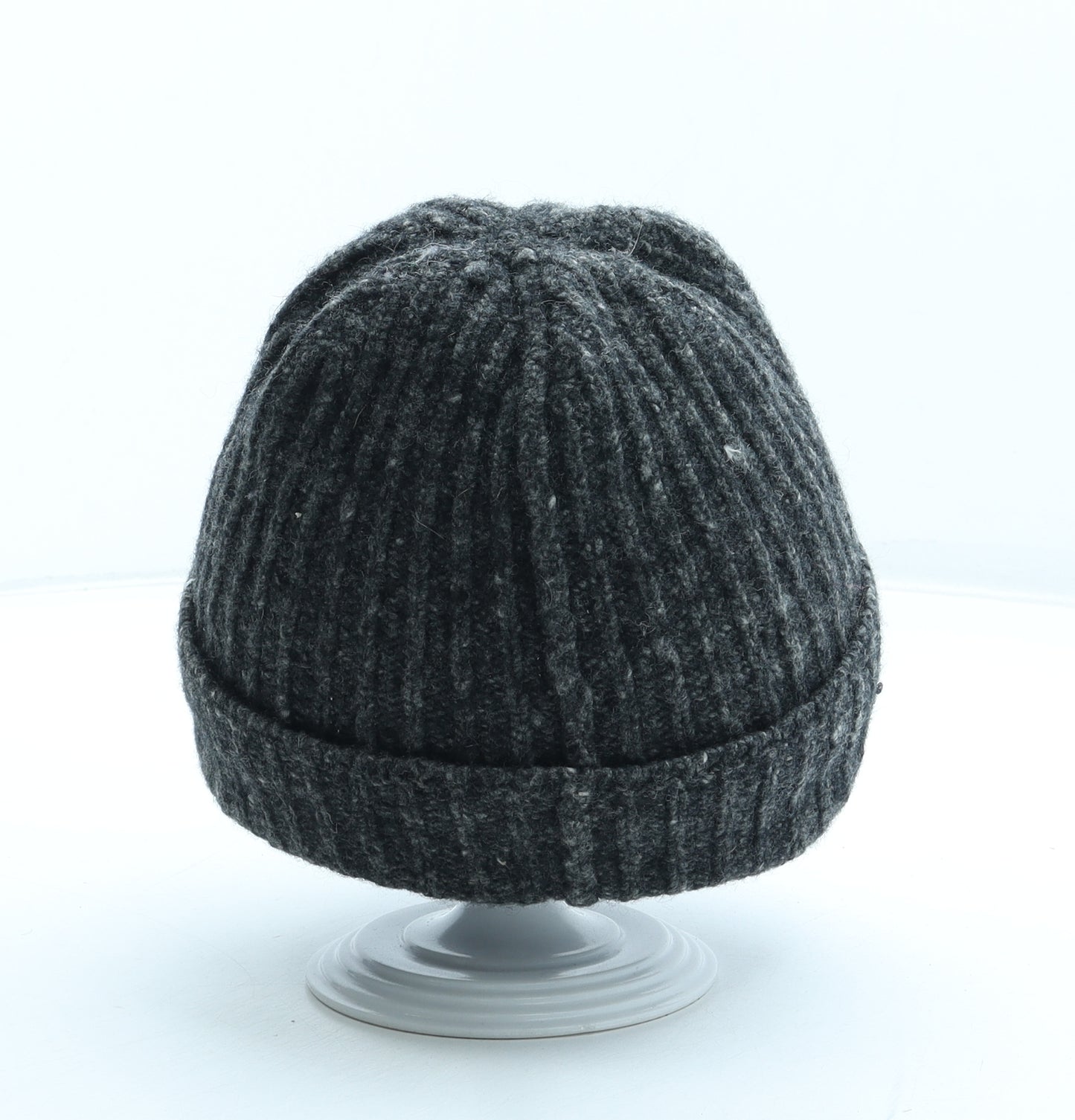 Preworn Mens Grey Acrylic Beanie One Size