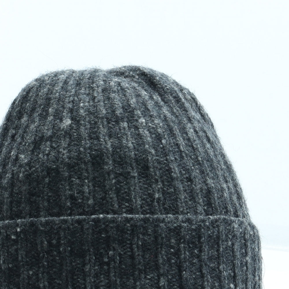 Preworn Mens Grey Acrylic Beanie One Size
