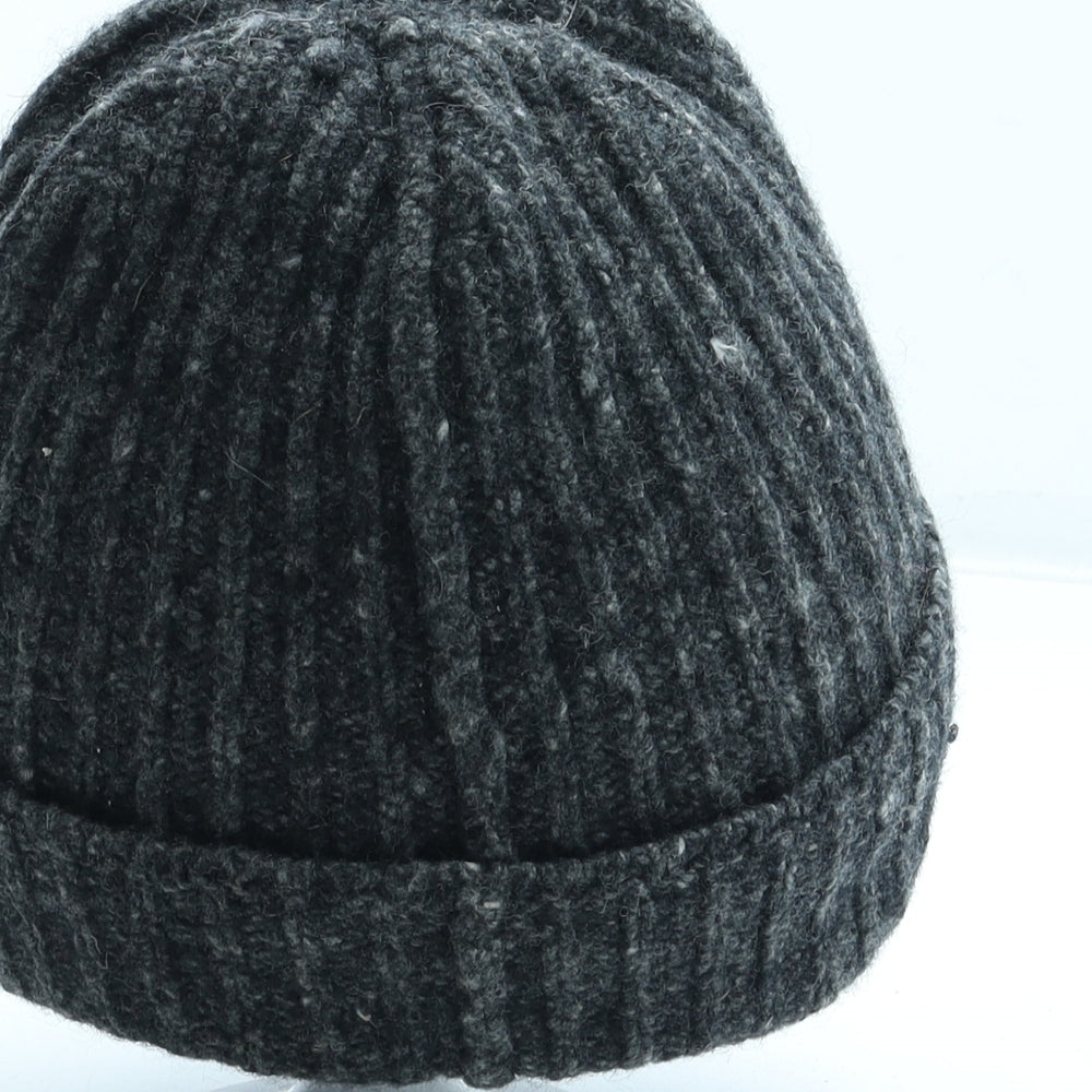 Preworn Mens Grey Acrylic Beanie One Size