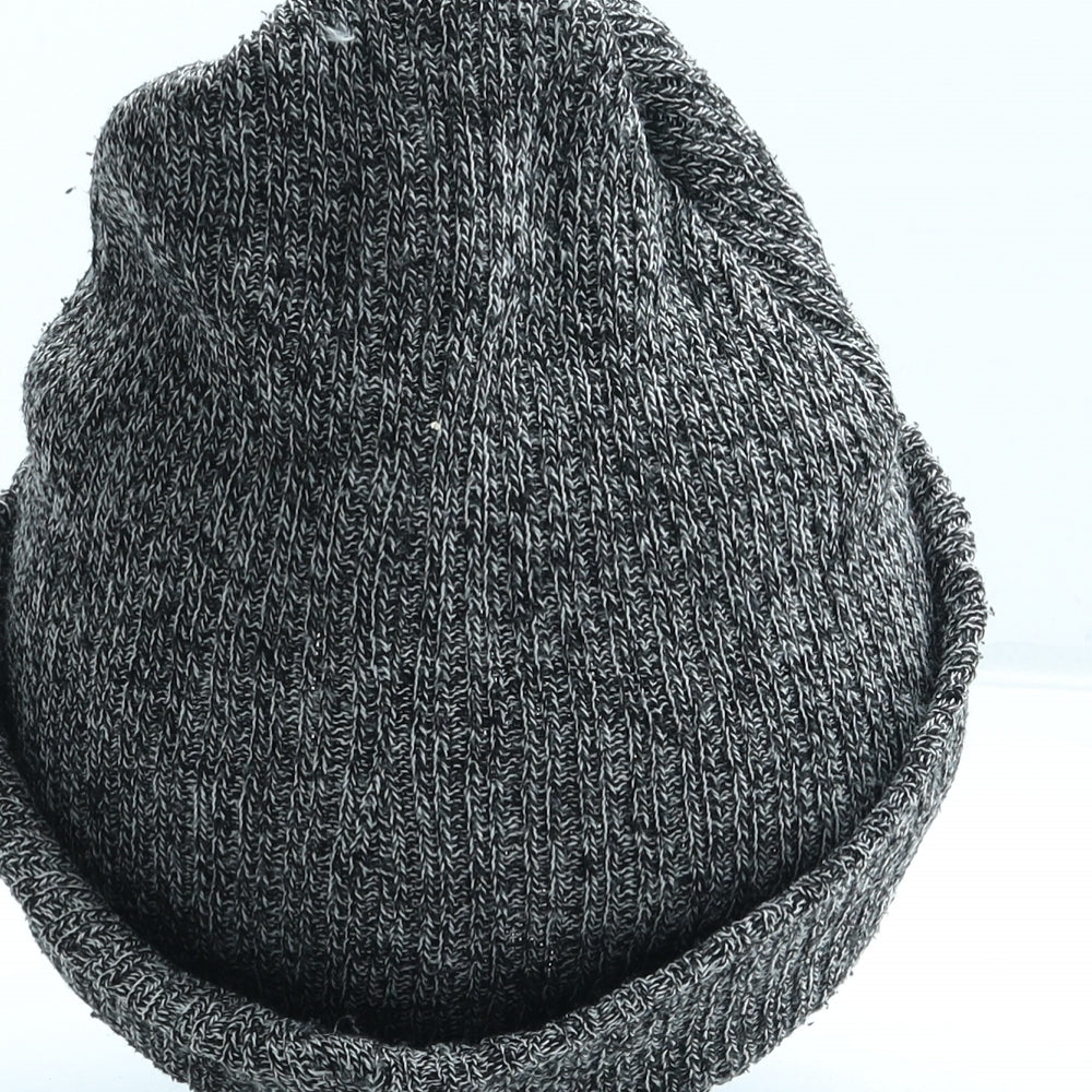 George Mens Grey Acrylic Beanie One Size