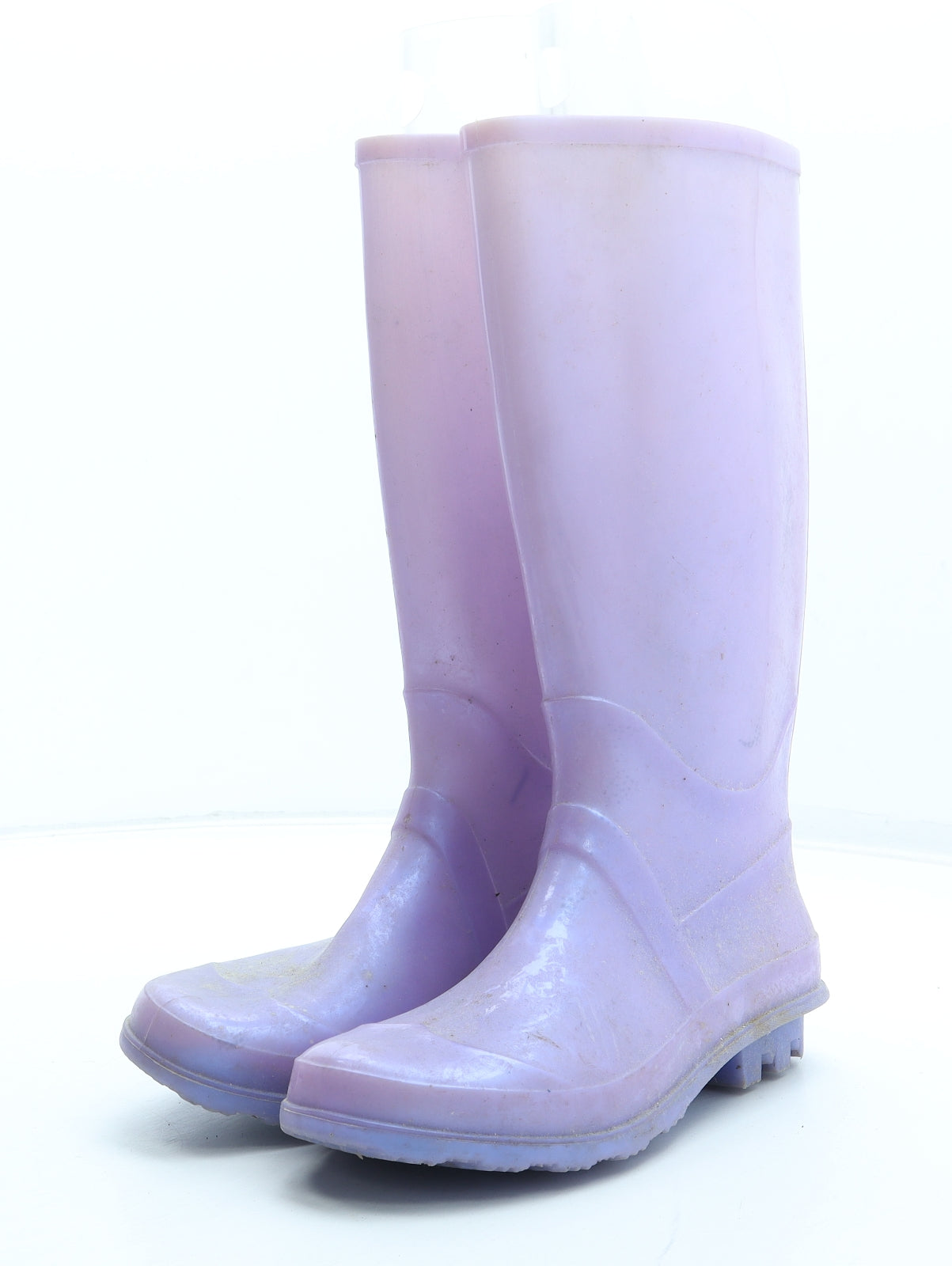 F&F Womens Purple Rubber Wellies Boot UK
