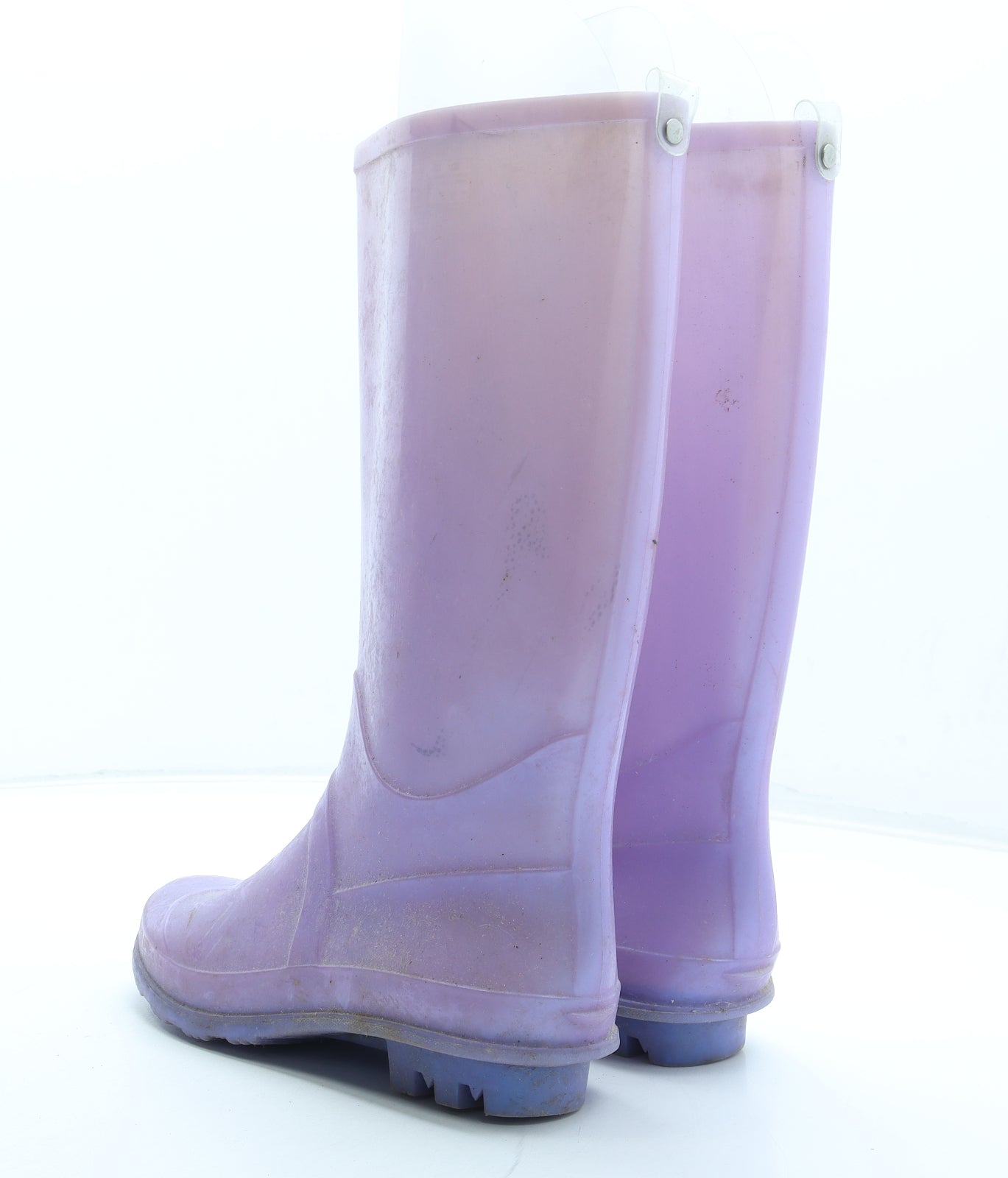 F&F Womens Purple Rubber Wellies Boot UK