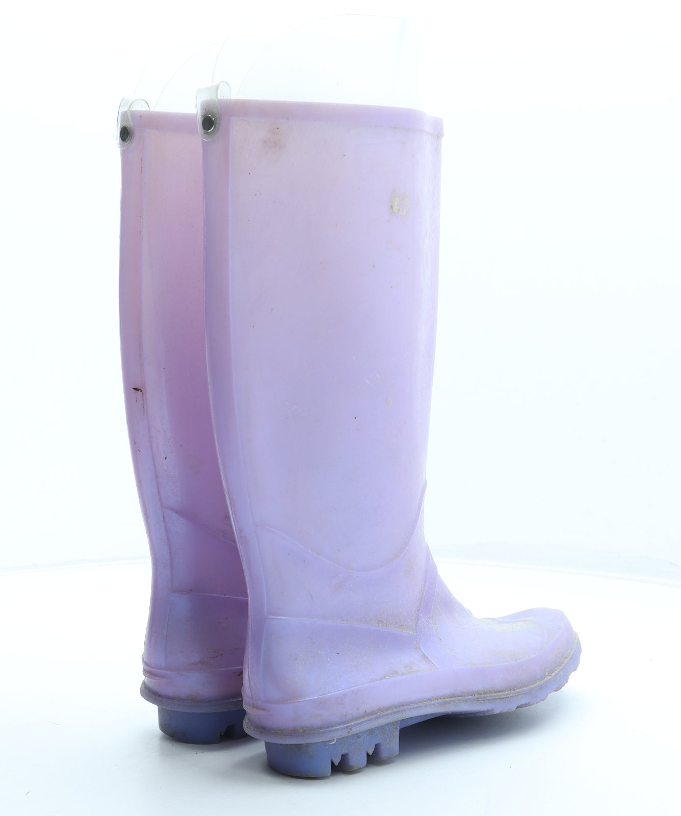 F&F Womens Purple Rubber Wellies Boot UK