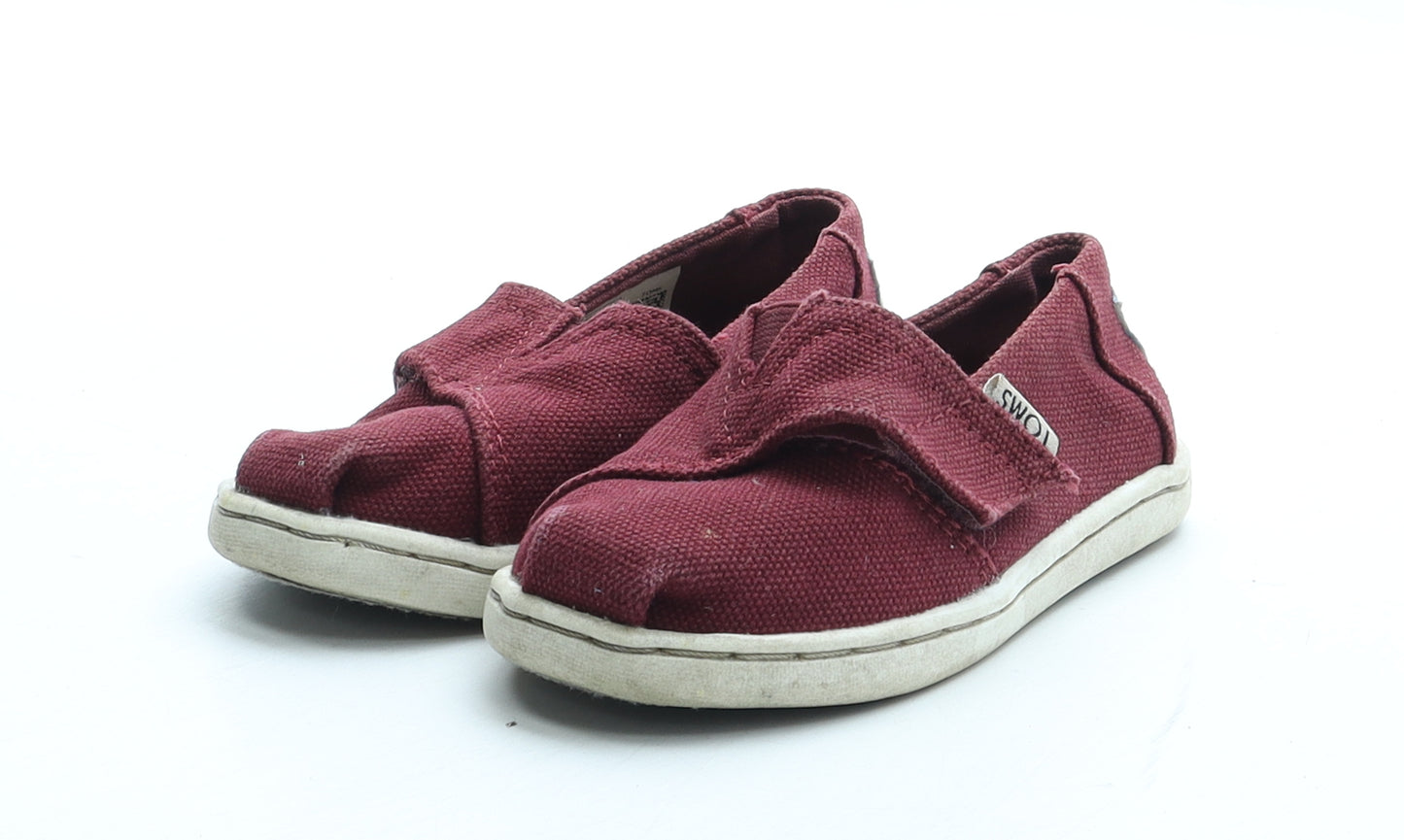 Toms Boys Red Polyester Trainer Casual UK 6 23
