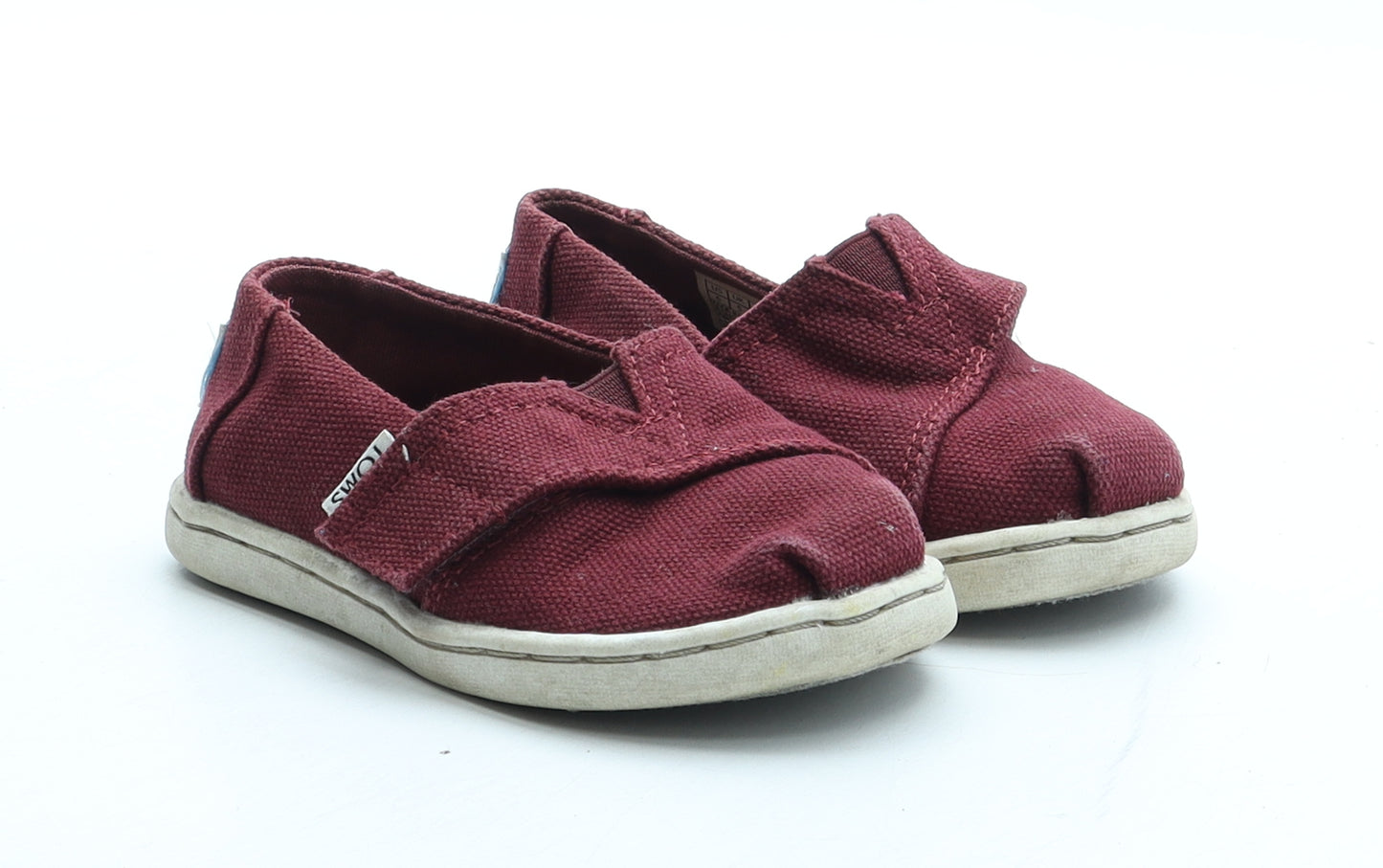 Toms Boys Red Polyester Trainer Casual UK 6 23
