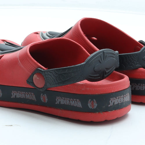 Spiderman Boys Red Rubber Slingback Casual UK 13 32