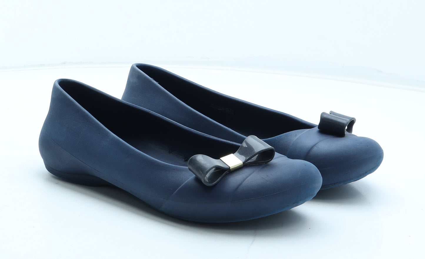 Crocs Womens Blue Rubber Slip On Sandal UK