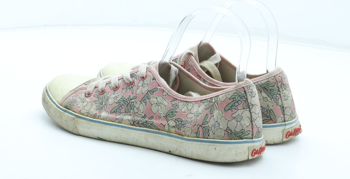 Cath Kidston Womens Multicoloured Floral Polyester Trainer UK