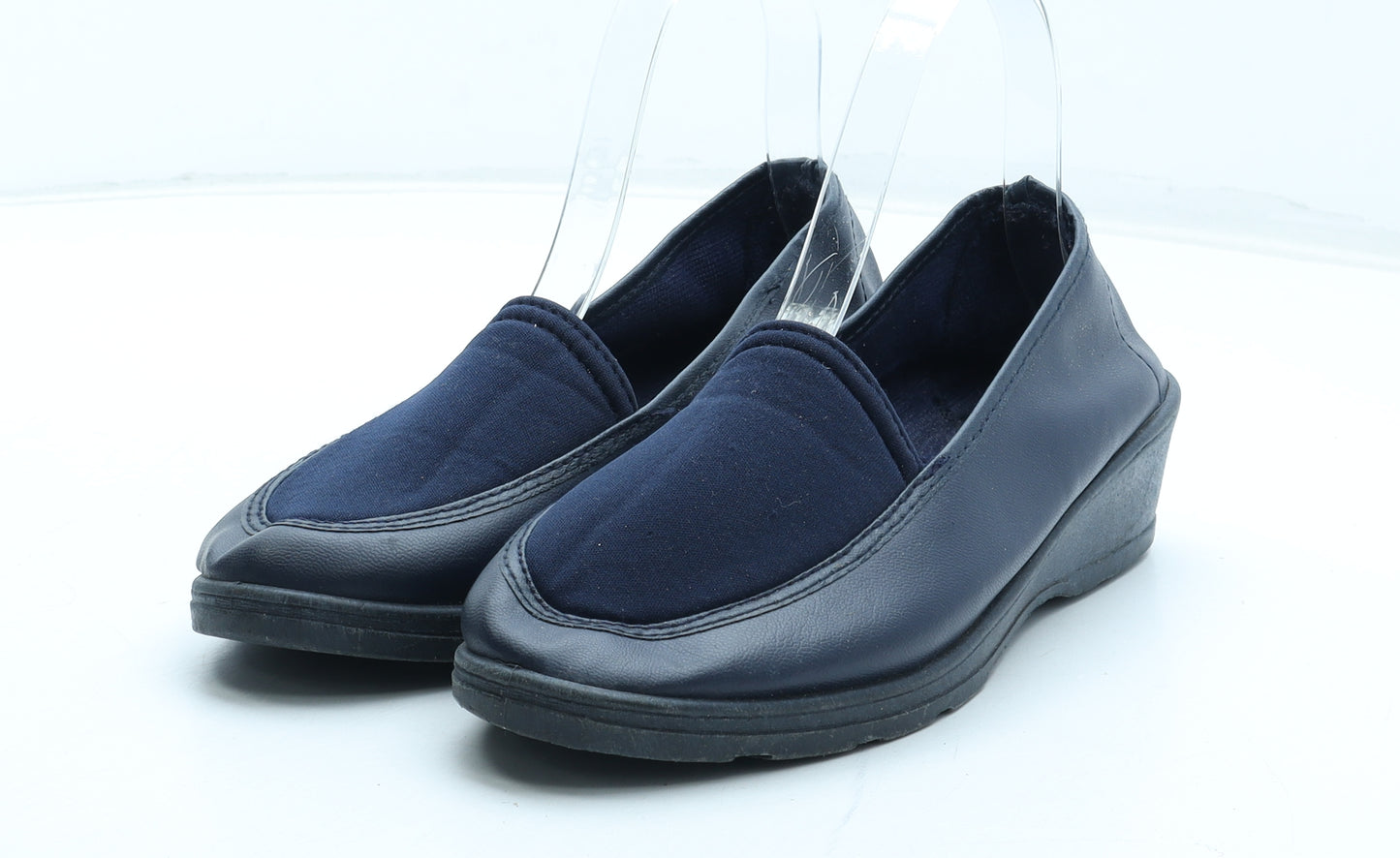 Preworn Womens Blue Polyurethane Slip On Casual UK